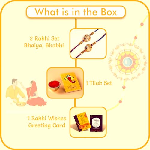 CraftVatika Metal Designer Rakhi For Brother Bhaiya
